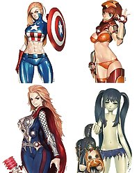 Sexy Female Superheroes(Cartoon & Cosplay)#1